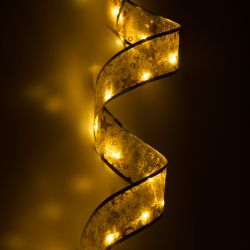 Светодиодная новогодняя гирлянда ЭРА ENIN-30W нить Лента декоративная теплый свет 3 м 30 microled IP20 | Гирлянды