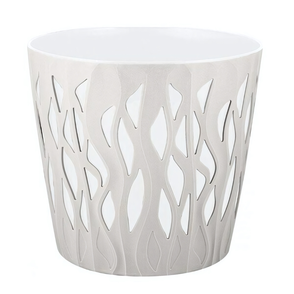 Горшок для цветов InGreen Winds D 340мм/20 л с дренажной вставкой 18,7л белоснежный жасмин