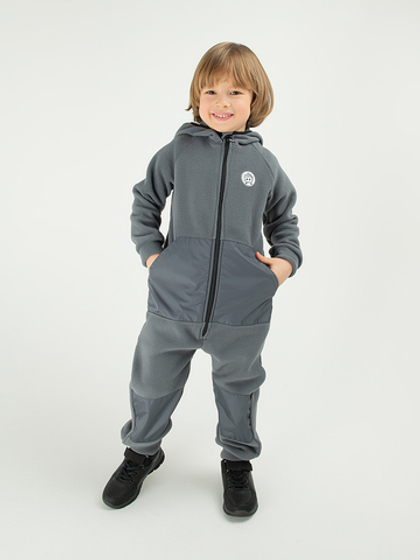 Комбинезон флисовый со вставками "Графит"