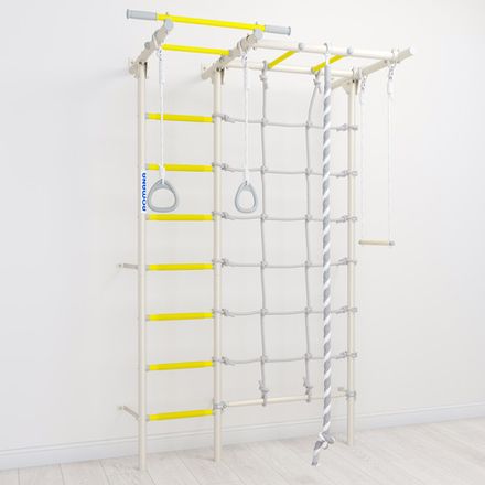 Шведская стенка ROMANA S7 (белый прованс/желтый)