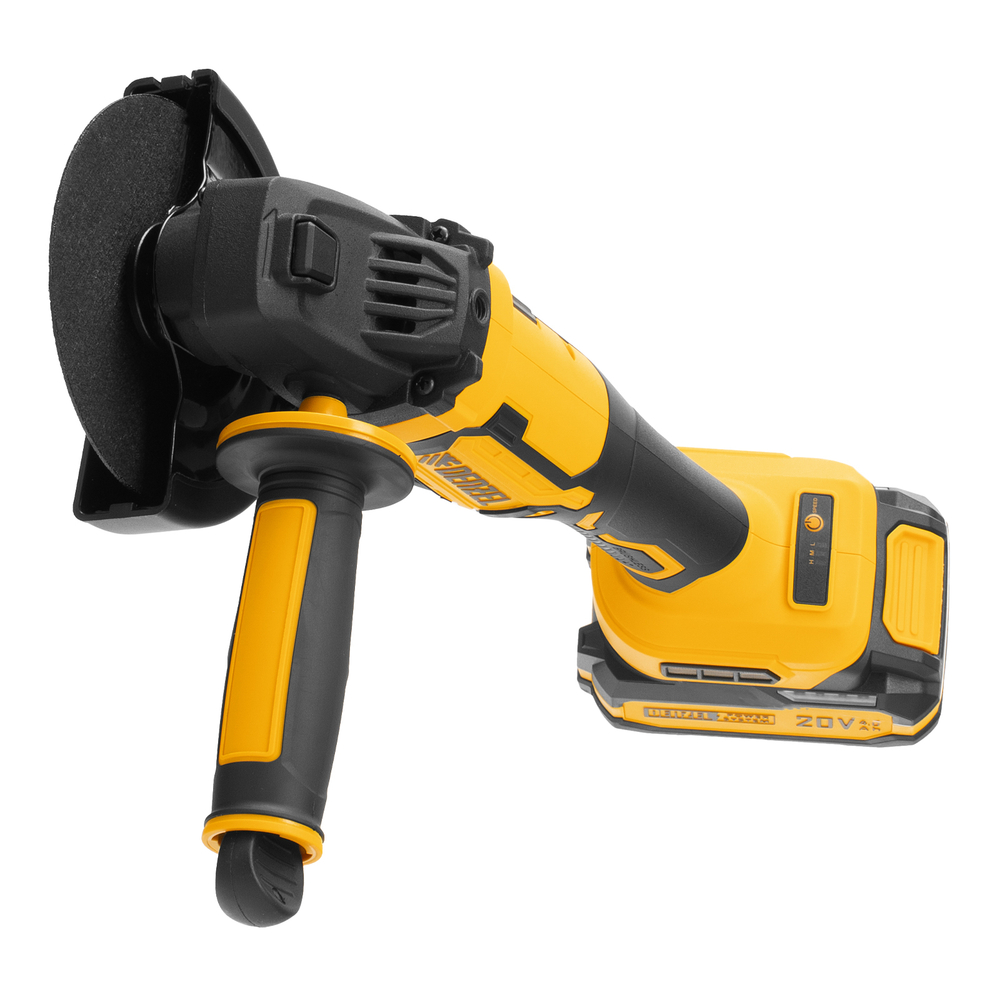 Машина шлифовальная угловая аккумуляторная бесщет. AGH-BL-20-125, Li-Ion, 20 В// Denzel