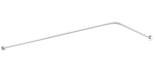 Карниз для ванной, штанга, Г-образный, 160x80 см