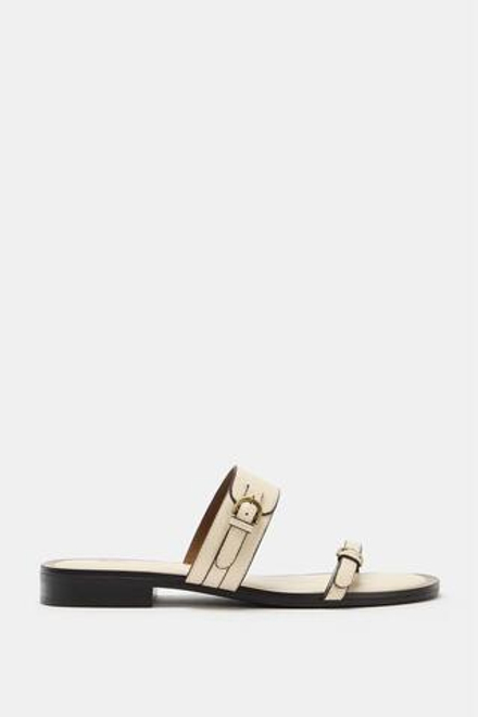 ZARA САНДАЛИИ С ПРЯЖКАМИ, ЭКРЮ