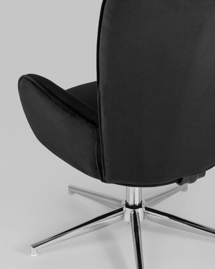 Кресло Филадельфия велюр черный