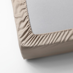 НАТТЖАСМИН NATTJASMIN Простыня на резинке 160x200 см, бежевая