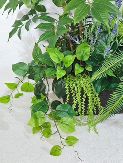 Рябина с папоротником 80см в длинном кашпо