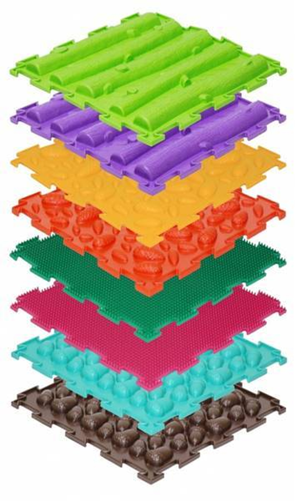 ОРТО-набор-8 Модульный коврик Лесная тропинка(Трава-2, Шишки-2, Желуди-2, Лесенка-2)/82