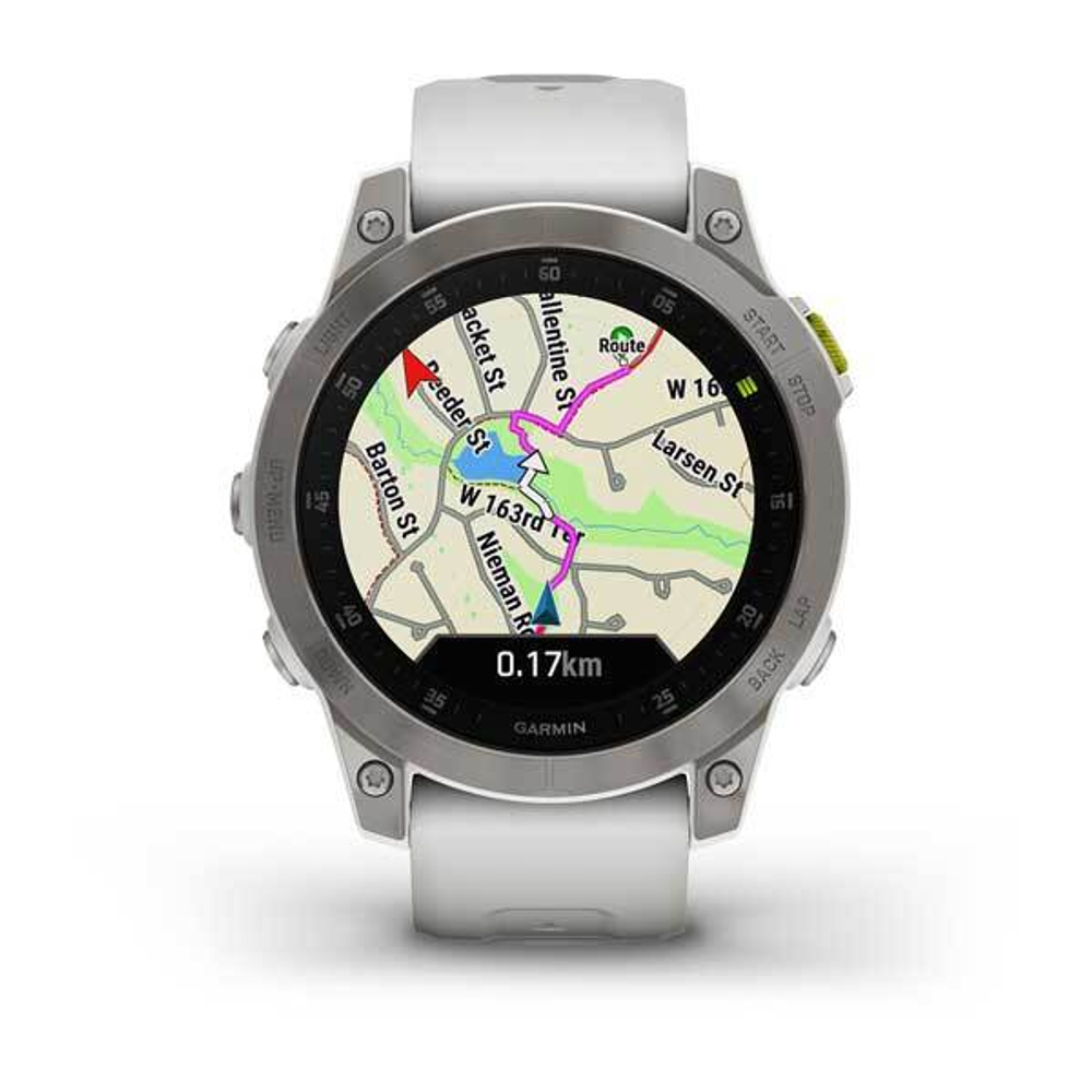 Смарт часы Garmin Epix (Gen 2) Sapphire титановый белый