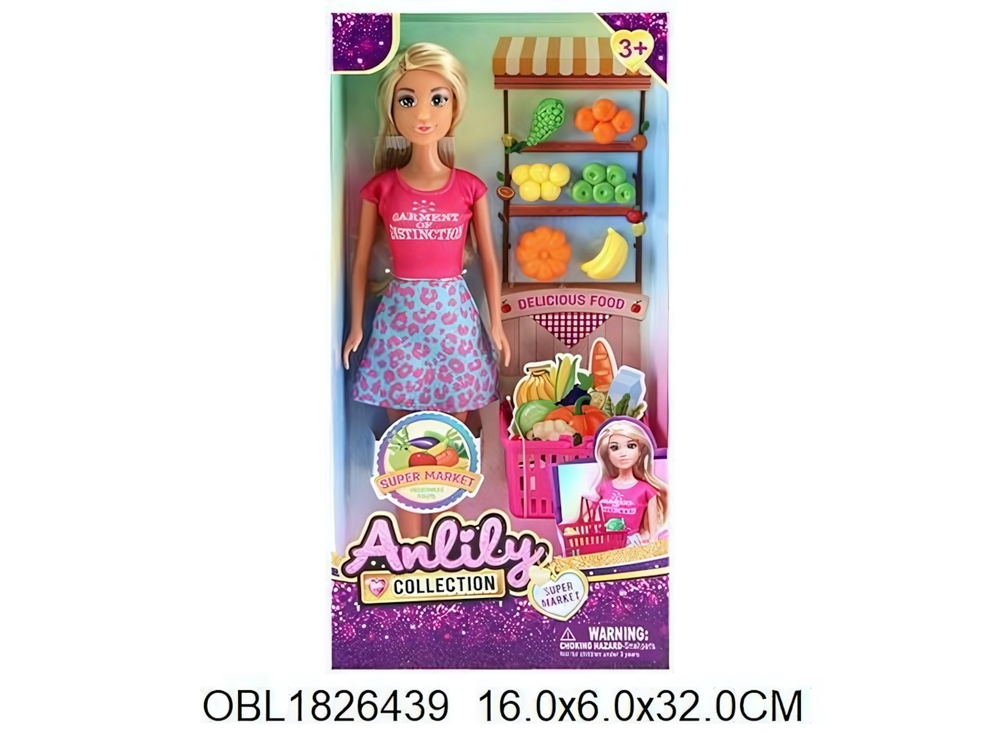 Кукла тип модель, с аксесс. коробка 616965