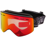 Очки горнолыжные H057 черная оправа/оранжевая линза