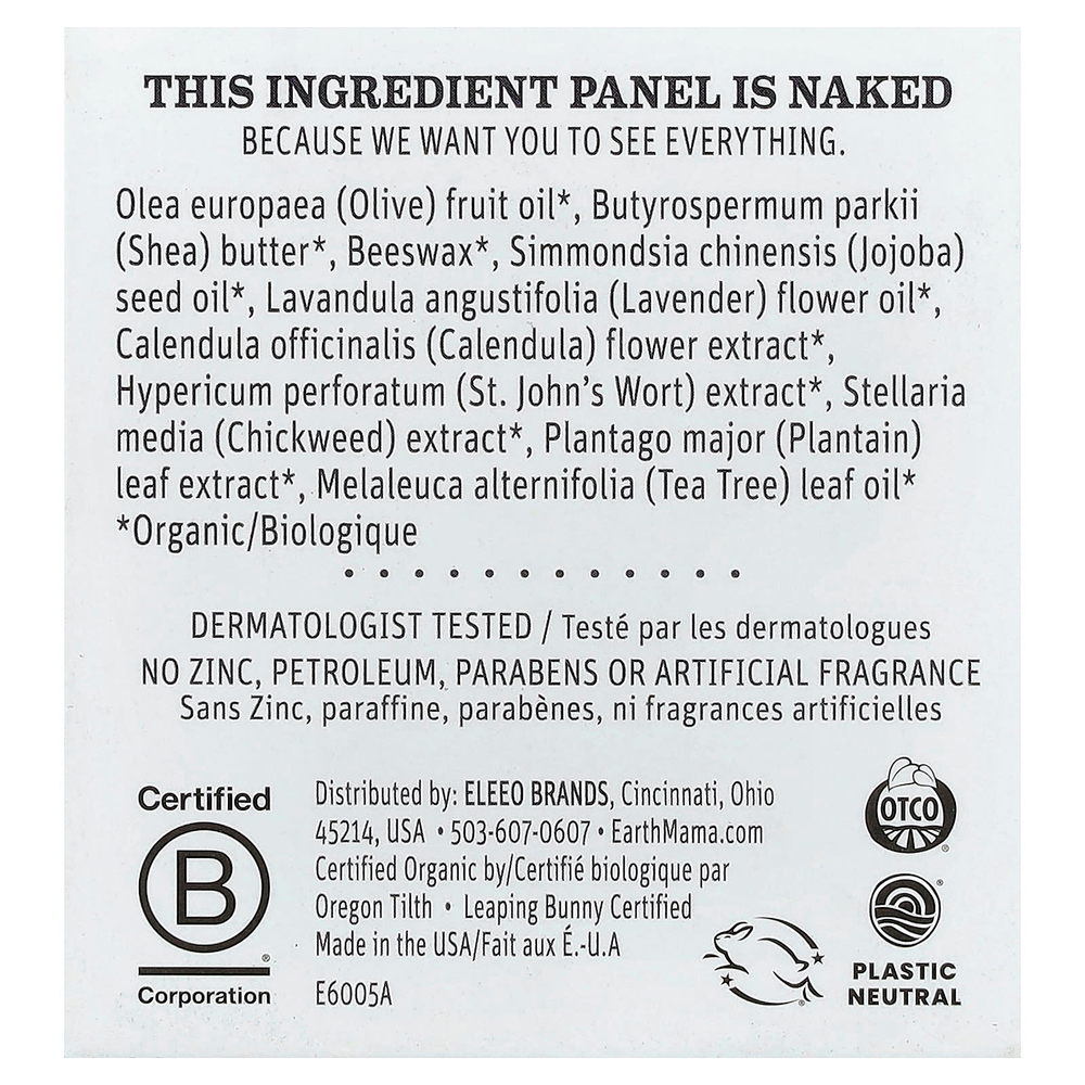Earth Mama, Baby, Organic Diaper Balm, 4 fl oz (120 ml)