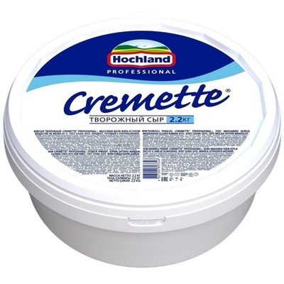 Сыр творожный 65% «Cremette» 2.2 кг