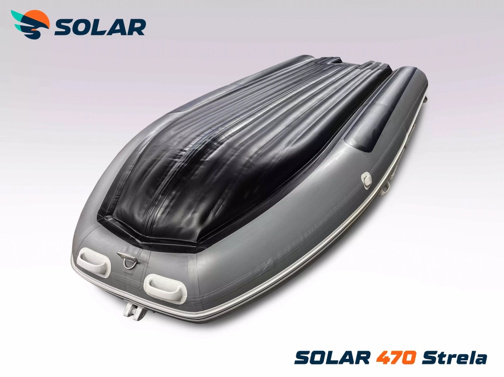 Лодка надувная моторная solar-470 strela jet tunnel