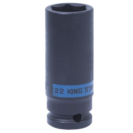 Цена на KING TONY (443522M) Головка торцевая ударная глубокая шестигранная 1/2", 22 мм