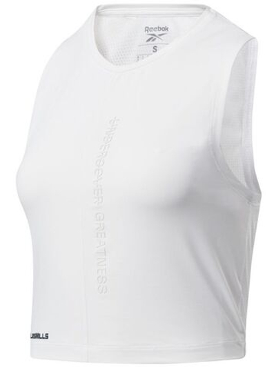 Женская теннисная футболка Reebok LM AC Style Tank - White