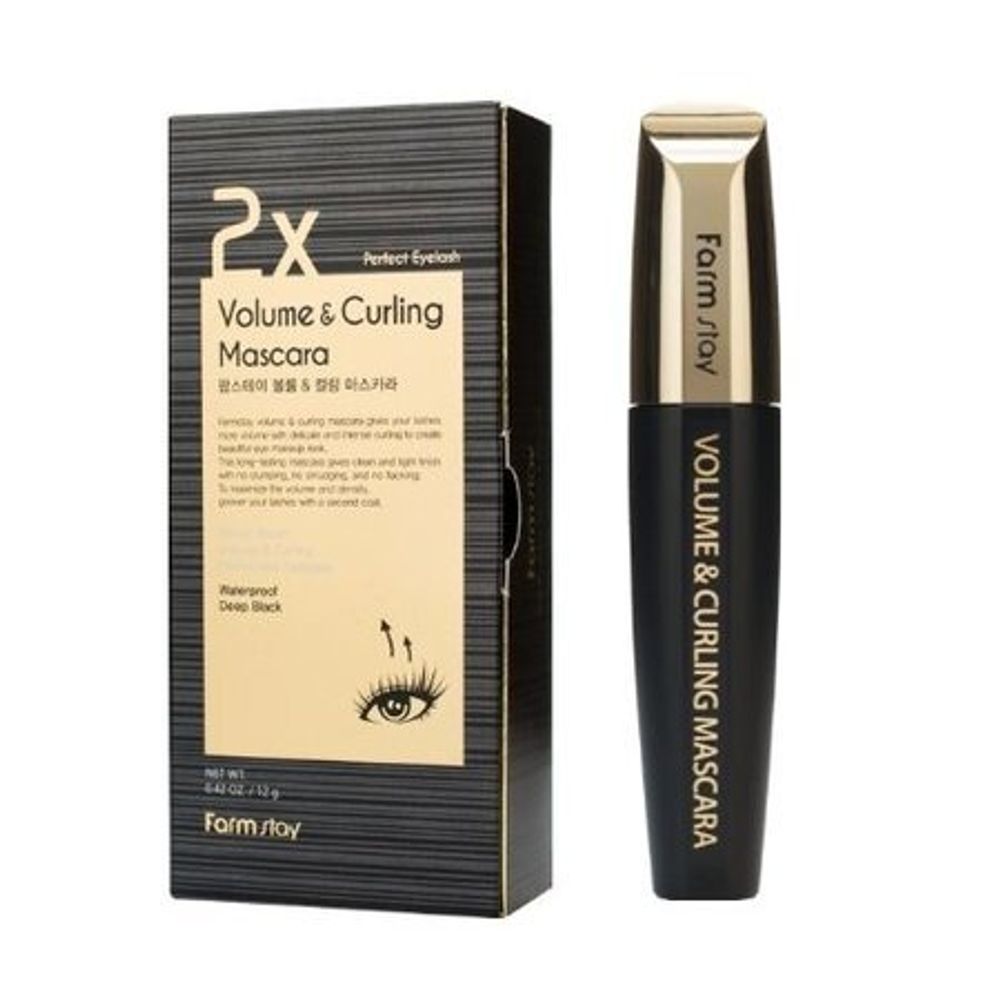 Водостойкая тушь для ресниц с коллагеном MIZON Collagen Curling Fix Mascara