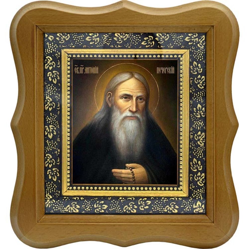 Антоний Печерский преподобный. Икона на холсте.
