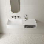 Раковина из искусственного камня Vincea VWB-6S112MW, 1200*400*200, подвесная, цвет белый матовый, , шт