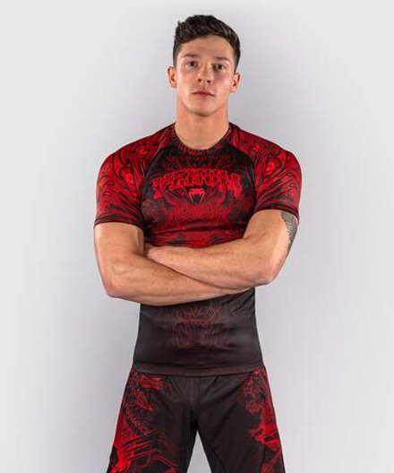 Рашгард Venum Wolf Atak Black/Red S/S