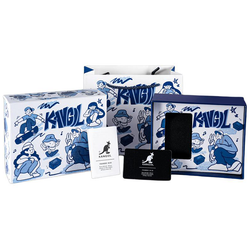 KANGOL Small Block Baby"s Breath Quartz Movement Metal Strap Watch Women"s Watch