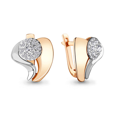 941976к Серьги из Золота с бриллиантами из коллекции "Miracle"