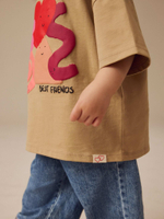 Футболка для девочки Next E44-977, Бежевый