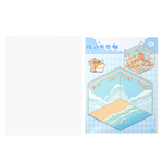 Наклейки для творчества - антистресс набор, 135*195 мм, "MIX CAPYBARA", MINI, 5D стикеры, 4 комнаты, 4 листа с наклейками, 24 шт/уп, шоу-бокс