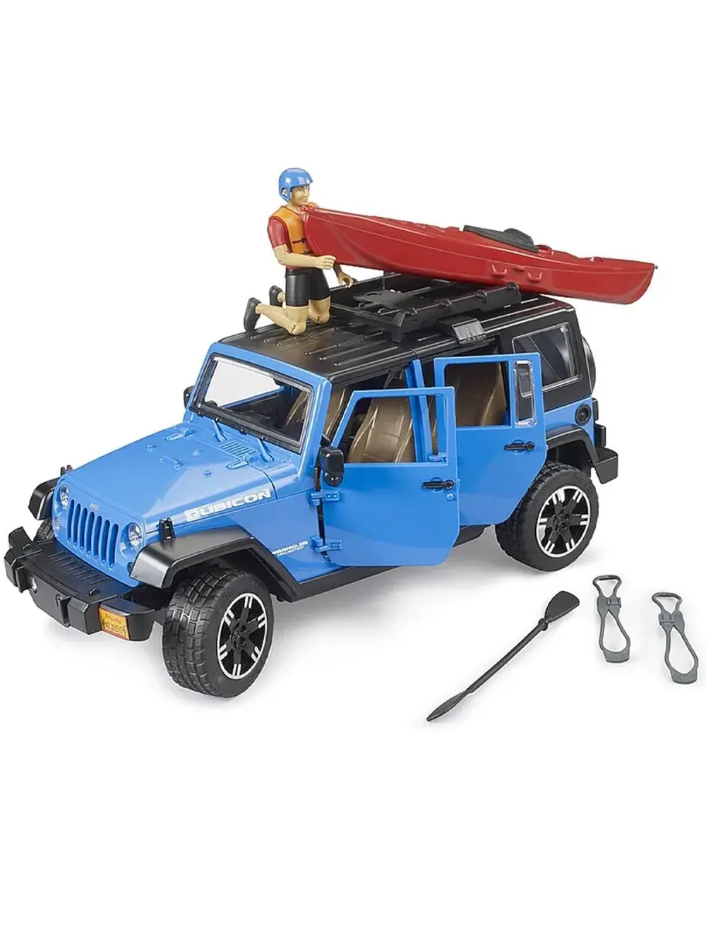 Джип Wrangler Rubicon Unlimited с каяком Bruder 02529