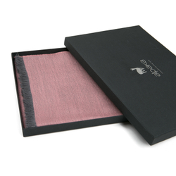 Плед-шарф шерстяной 30x200 Alpaka розовый Франция