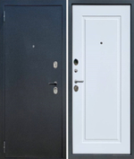 Входная дверь YoDoors-2  Букле графит - Velluto Bianco