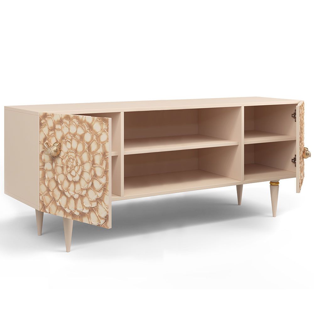 Тумба под ТВ Терра 155см Классик Айвори