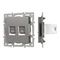 Механизм компьютерной розетки двойной SCT-MPC2-PL-GR (RJ-45, CAT6) Arlight 045338
