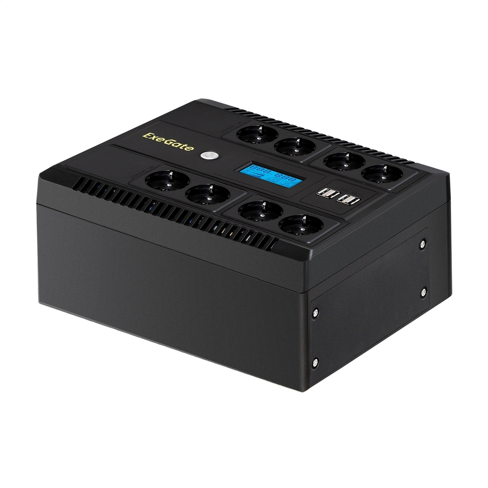 Источник бесперебойного питания  Exegate NEO Smart LHB-850.LCD.AVR.8SH.CH.RJ.USB