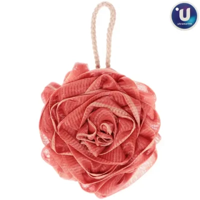 Мочалка нейлоновая «Premium - ROZARIO», цвет вишневый, 70гр (ZIP пакет)