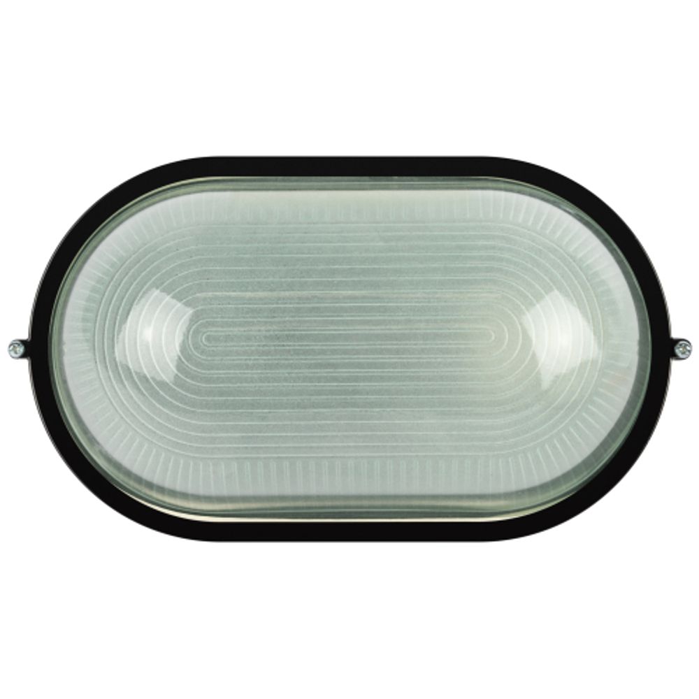 Светильник ЭРА НБП 04-100-001 Акватермо алюминий/стекло IP54 E27 max 100Вт 280х160 овал черный | Светильники ЖКХ РБ