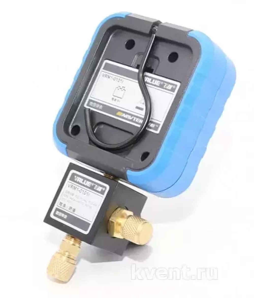 Манометрический коллектор Value VRM1-B-0404 (R22, R134A, R407C, R410A, 1 вентильный с манометром низкого давления; без шлангов)
