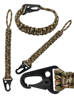 Браслет с ножом на запястье из паракорда, тактический с ножом, цвет зеленый, браслет выживания, нож на запястье