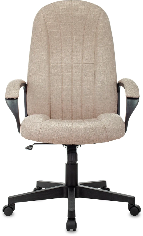 Кресло руководителя Бюрократ T-898 бежевый 38-402 крестов. пластик