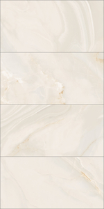 Глазурованный керамогранит Ceradim Onyx Queen Cream 120x60 см 1.44 м² полированный цвет кремовый