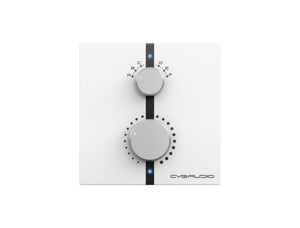 CVGAUDIO WP-4W Дистанционный зональный настенный регулятор громкости / селектором входов для усилителей серии MDA, цвет белый