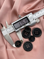 Пуговицы на прокол БЛНСГ. черные