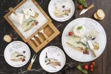 Набор закусочных тарелок Fromage (цветной), 19 см, 4 шт