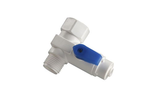 PVC-T - образный шаровый вентель  1/4"-1/2 -1/2" EZ (BV-106 EZ)