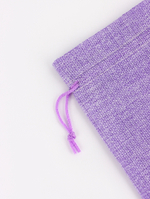 Холщовый мешочек для украшений, подарков и трав, текстиль «Эко», сиреневый, 15×21 см