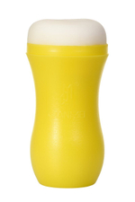 Мастурбатор-анус A-Toys в желтой колбе (Цвет: телесный)