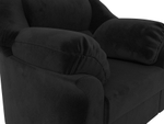 Кресло Карнелла, Черный, Велюр, 105833