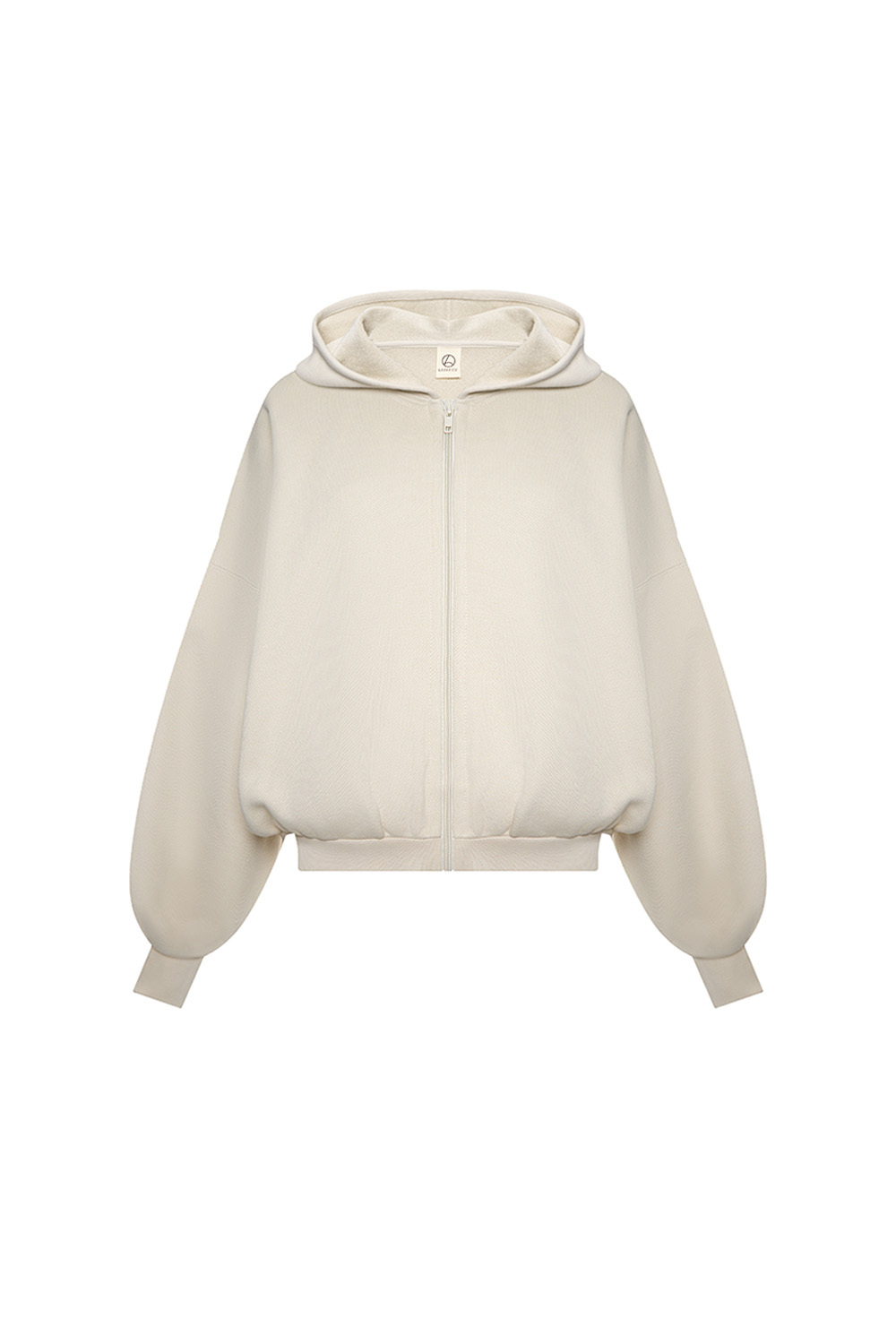 Толстовка на молнии Слоновая кость