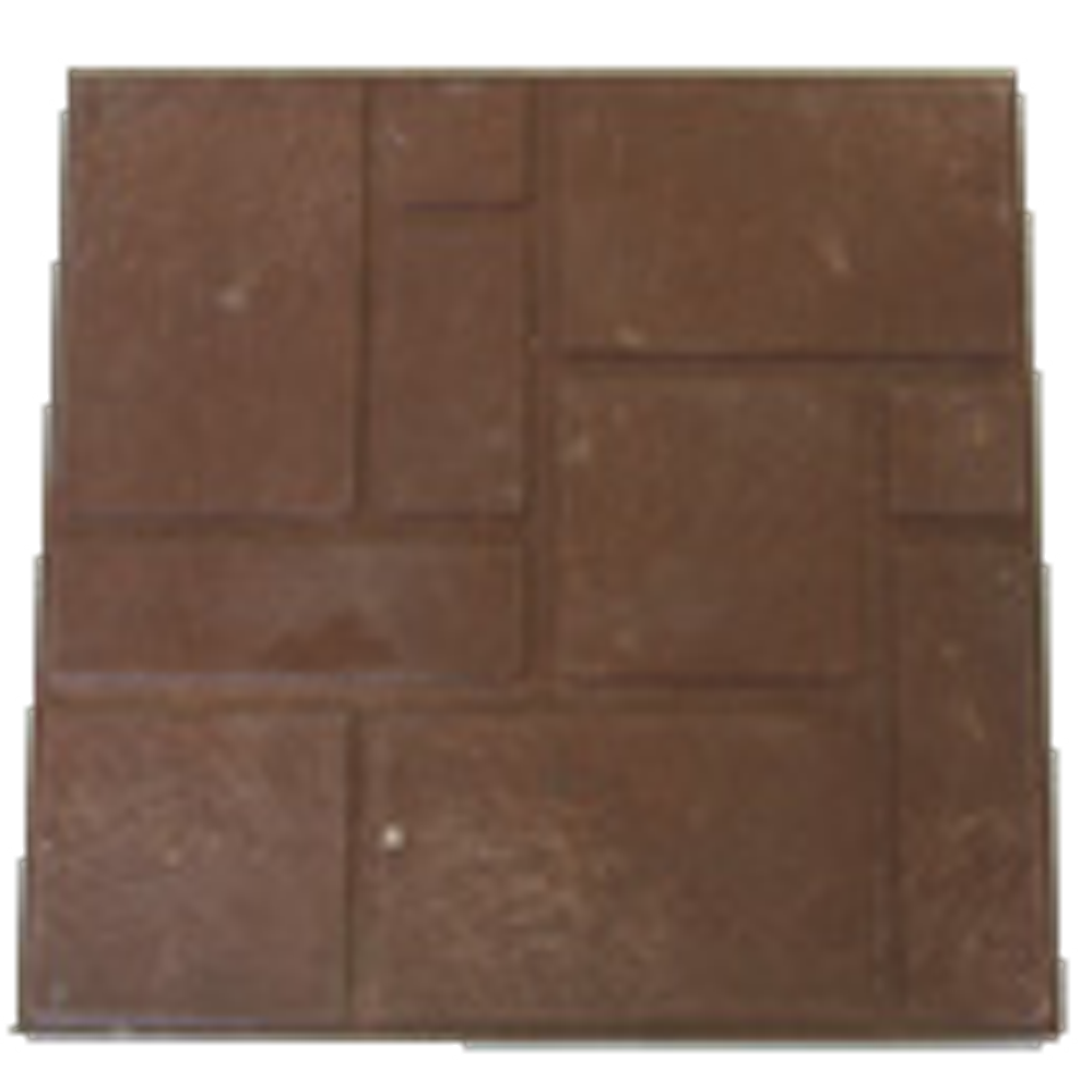 Плитка полимерпесчаная коричневая 330*330*25 (9 шт/м2)