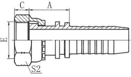 Фитинг DN 20 ORFS (Г) 1