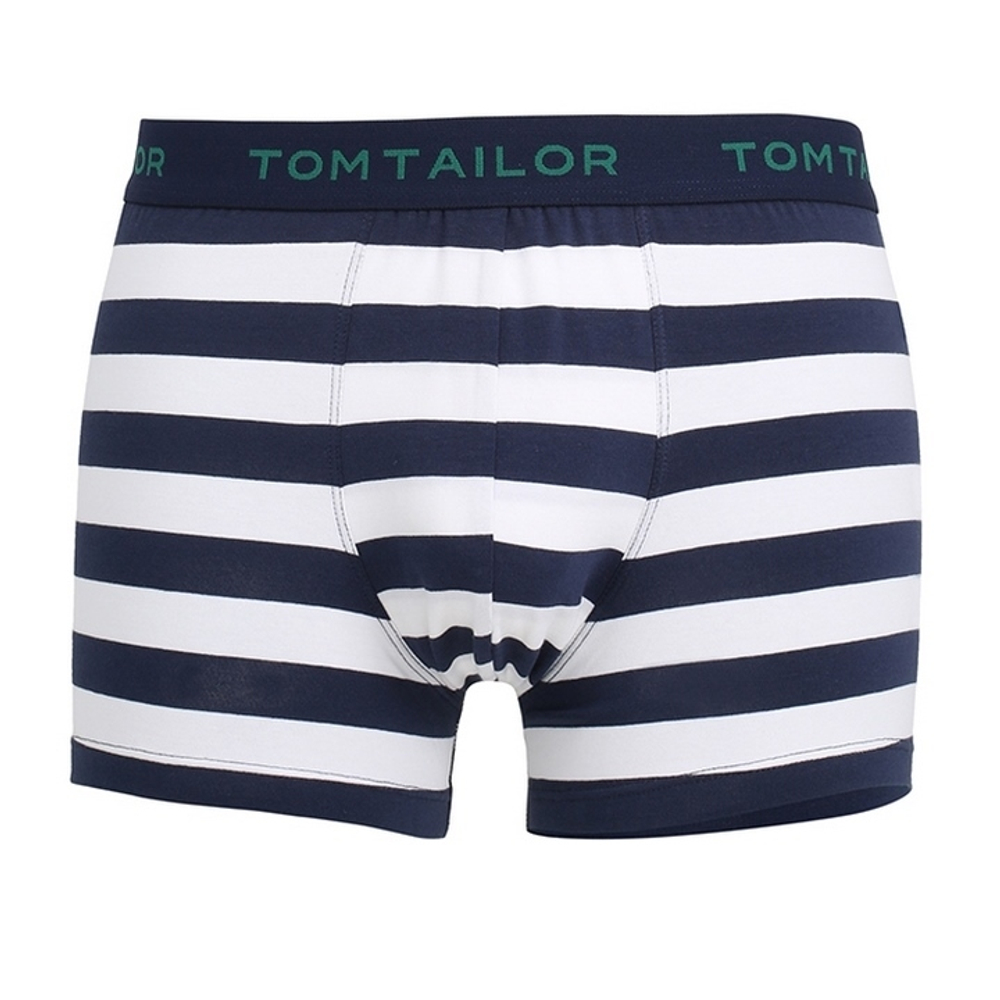 Мужские трусы боксеры в бело-синюю полоску Tom Tailor 070281/5615 8433